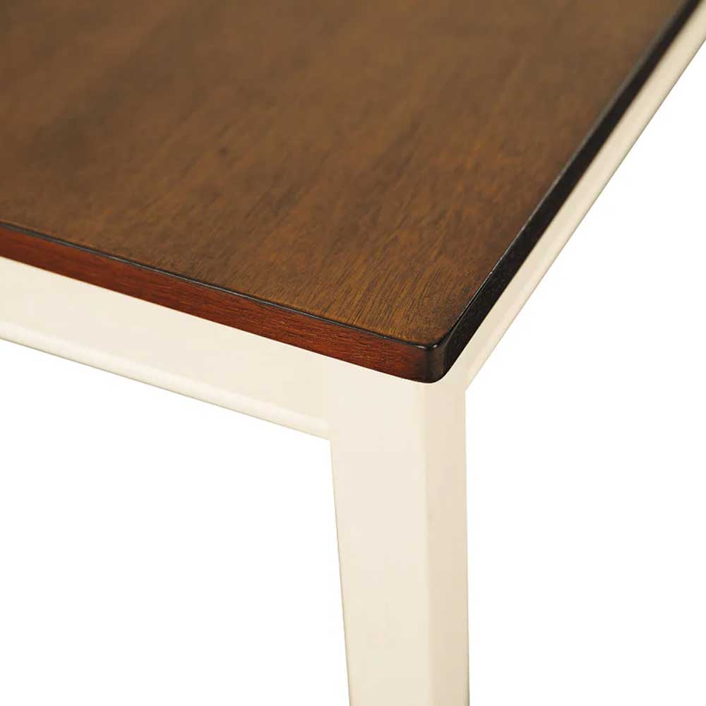 Home Mart Cottage White Dining Bench - Image 5