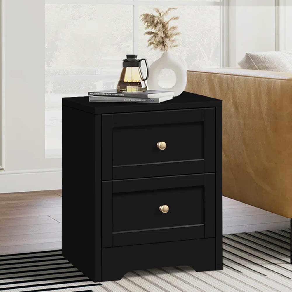 Home Mart Cuscute Nightstand Storage Side End Cabinet - Image 3