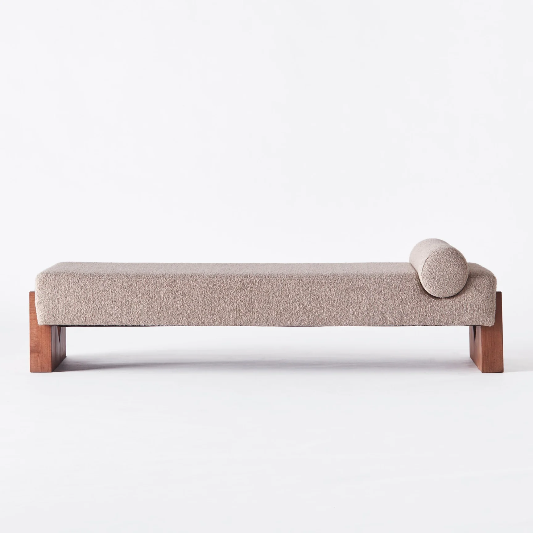 Home Mart V Day Boucle Chaise Lounge - Image 3