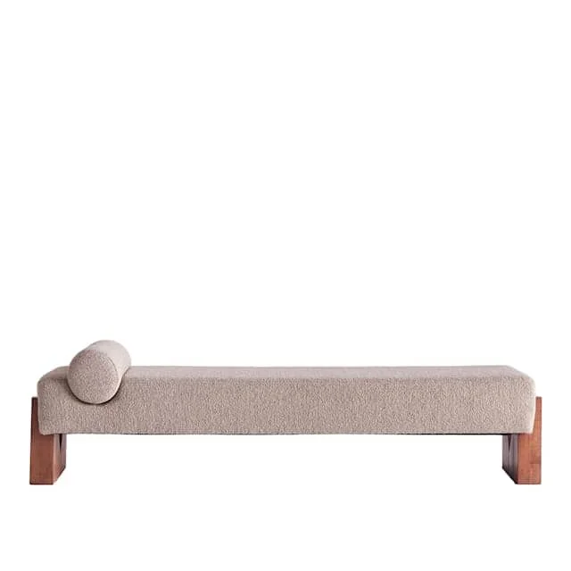 Home Mart V Day Boucle Chaise Lounge - Image 6