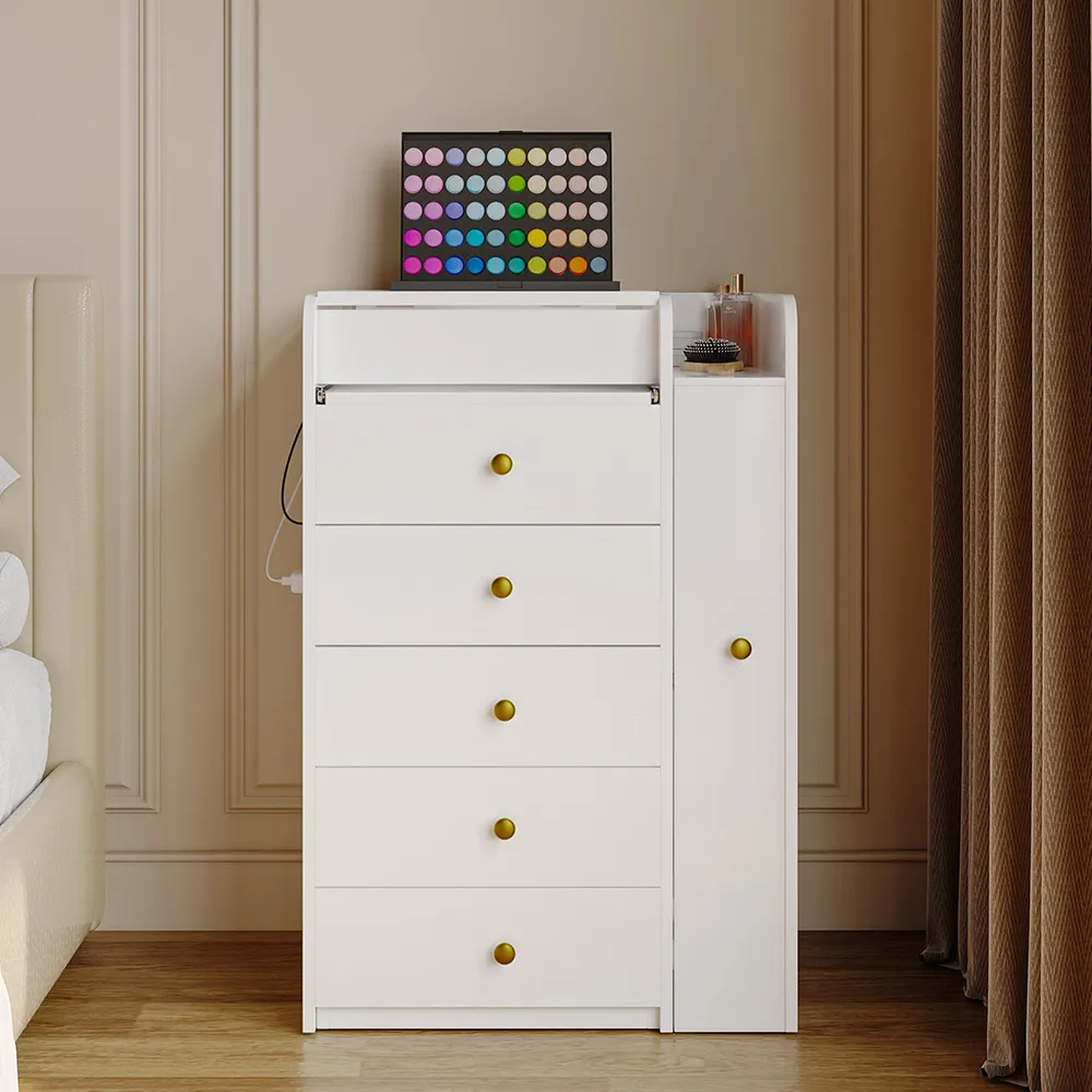 Home Mart Dazil Flip-Top LED Mirror Makeup Vanity - Image 10