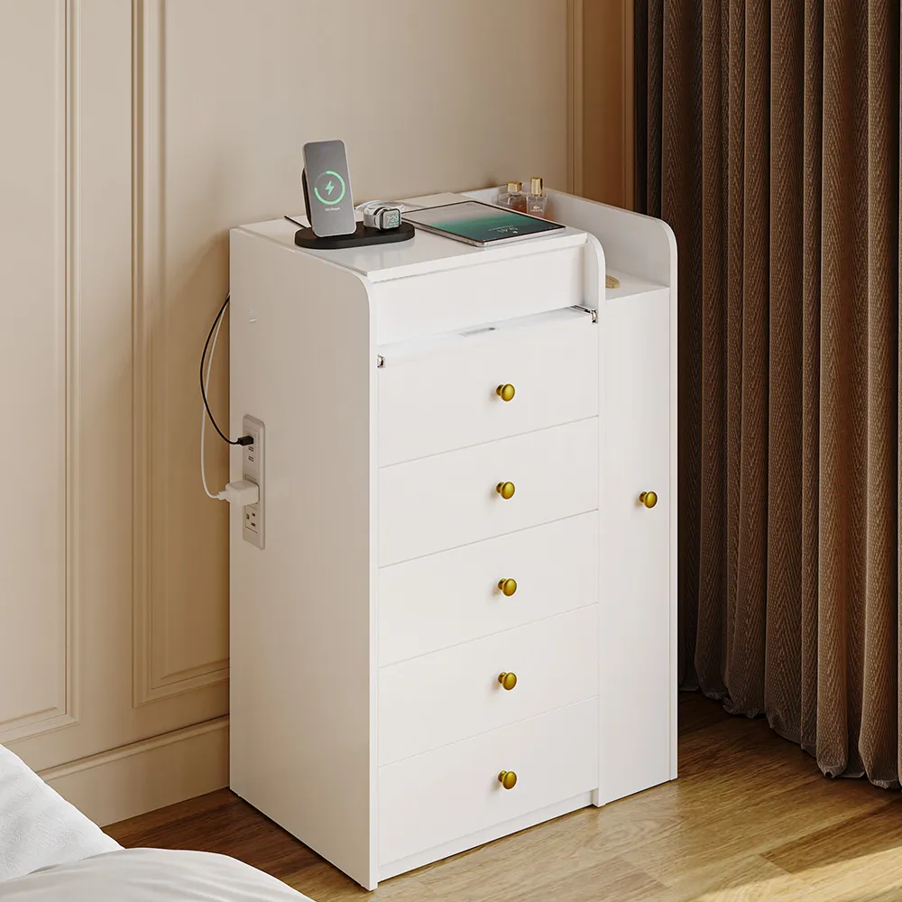 Home Mart Dazil Flip-Top LED Mirror Makeup Vanity - Image 7