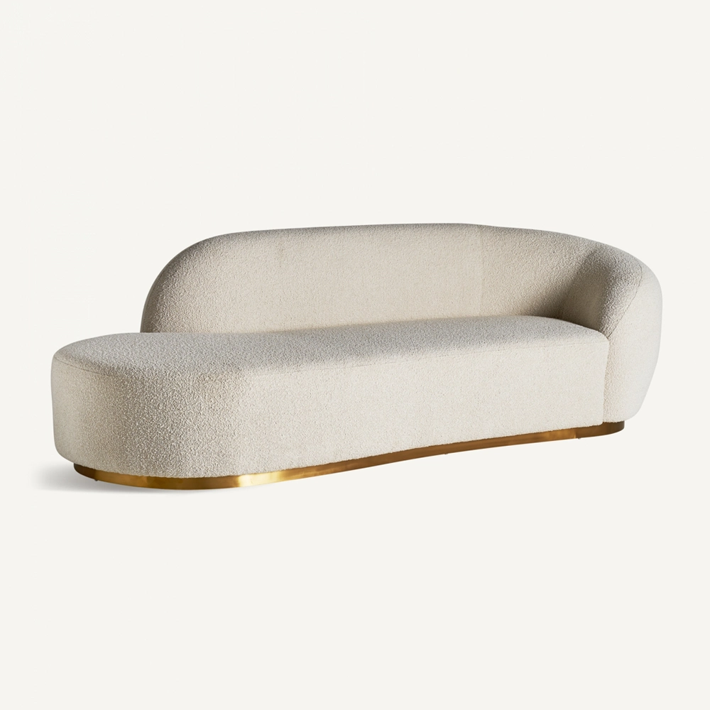 Home Mart Deco Delight Boucle Sofa - Image 4
