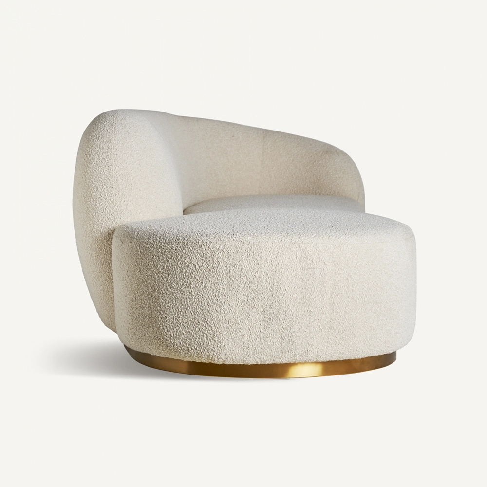 Home Mart Deco Delight Boucle Sofa - Image 3