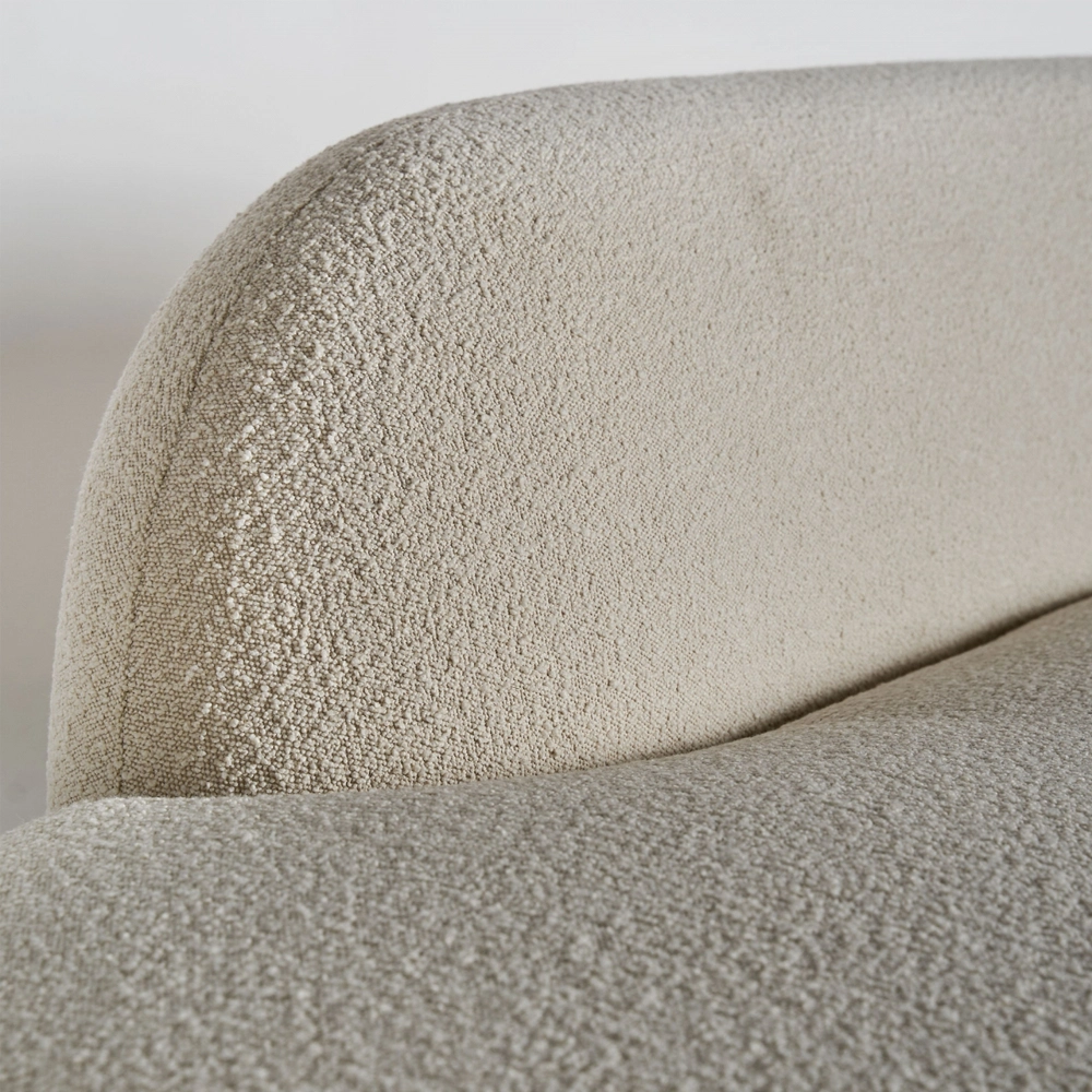 Home Mart Deco Delight Boucle Sofa - Image 7