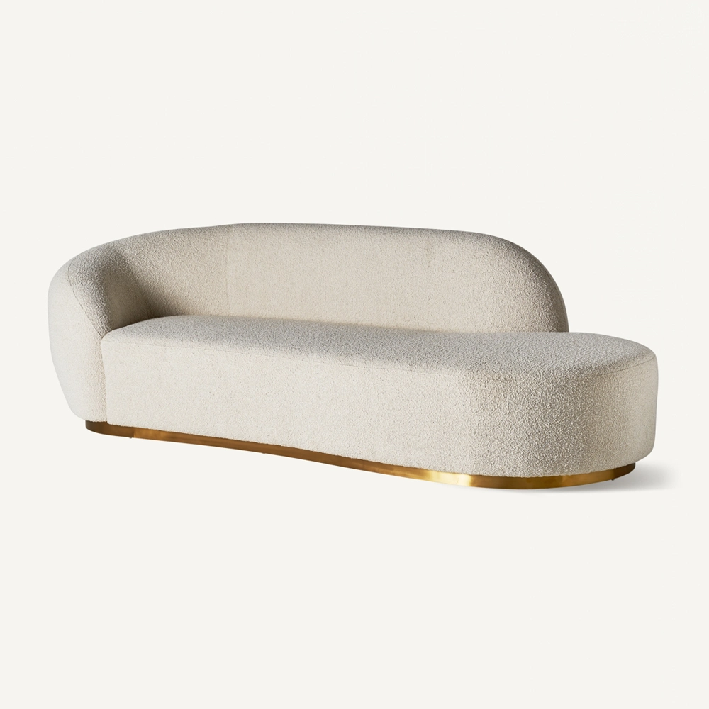 Home Mart Deco Delight Boucle Sofa - Image 5