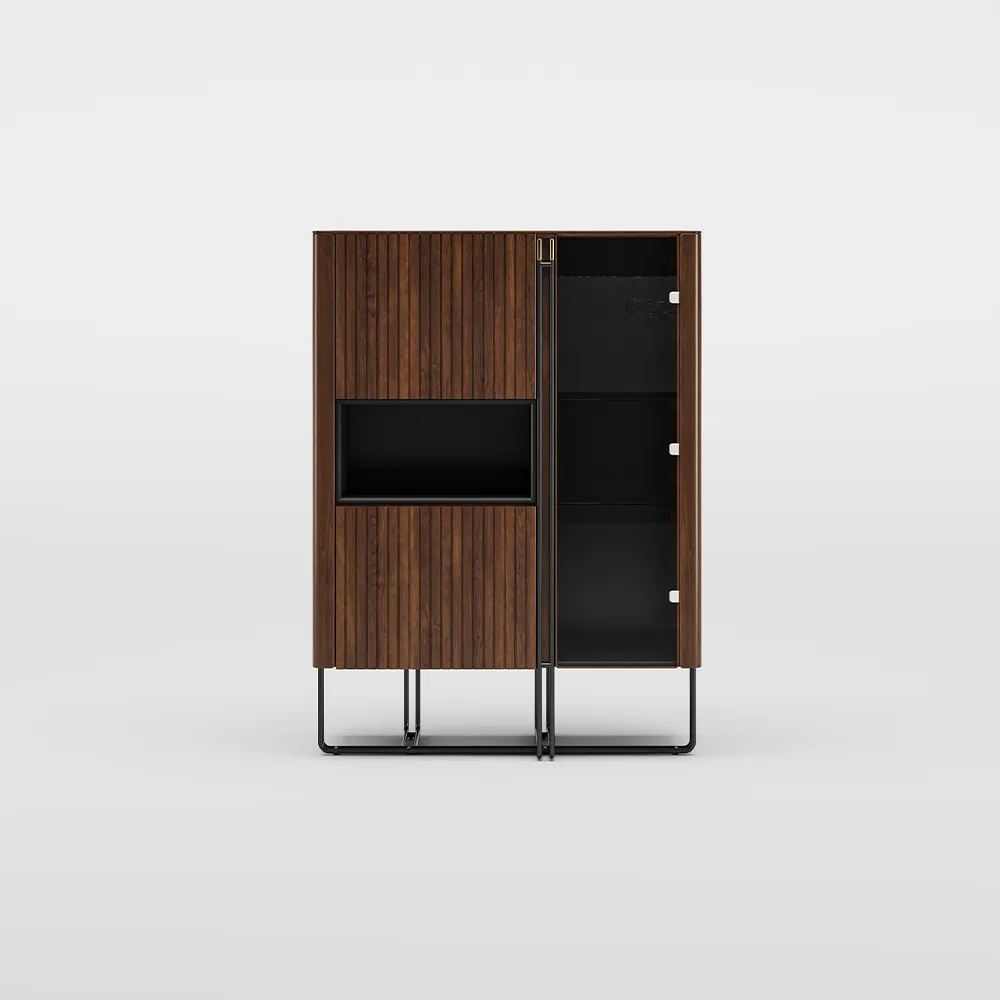 Home Mart Diamond Home Walnut Sideboard Buffet