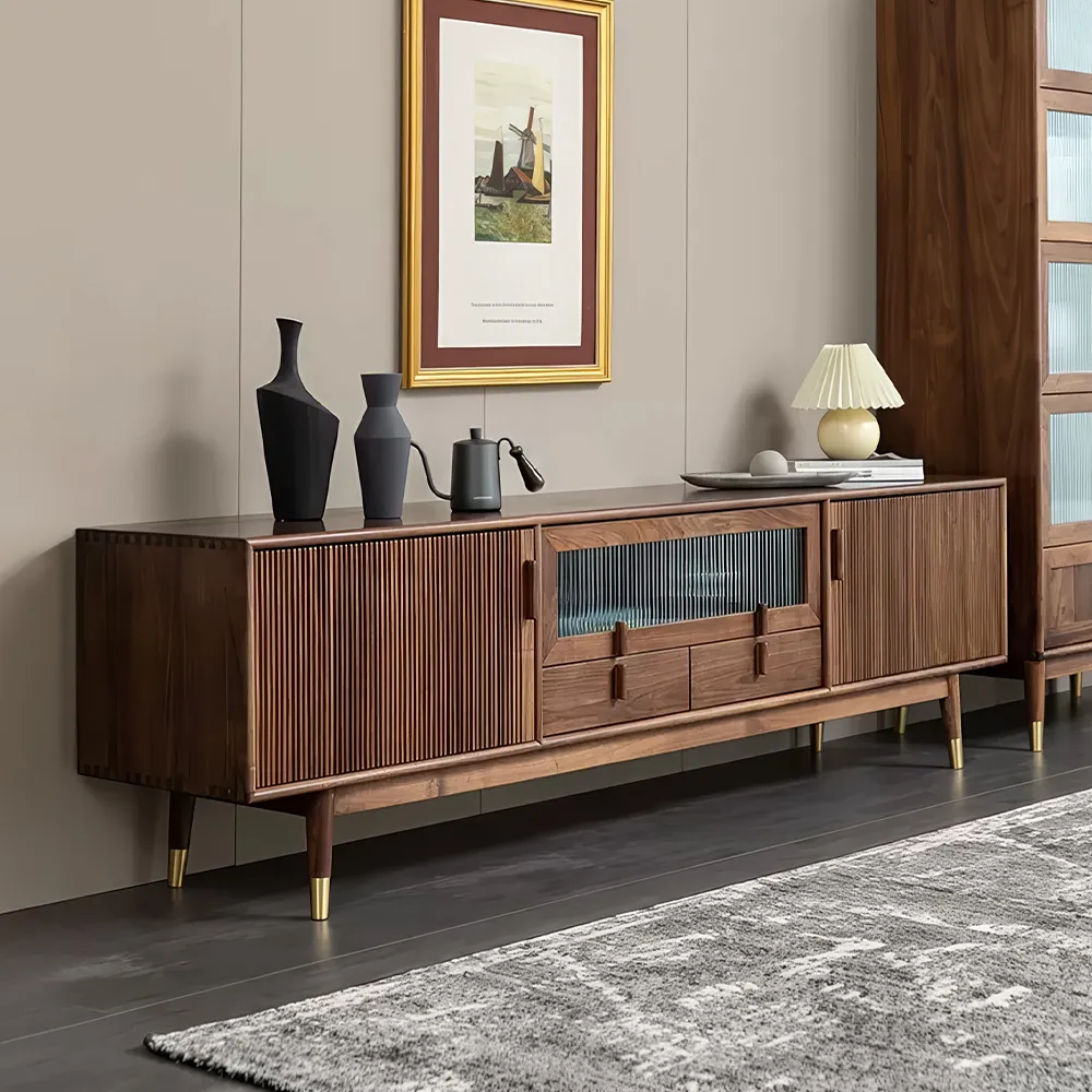 Home Mart Donald Wood TV Stand - Image 3