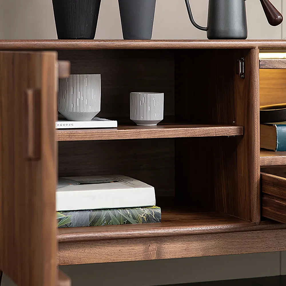 Home Mart Donald Wood TV Stand - Image 5