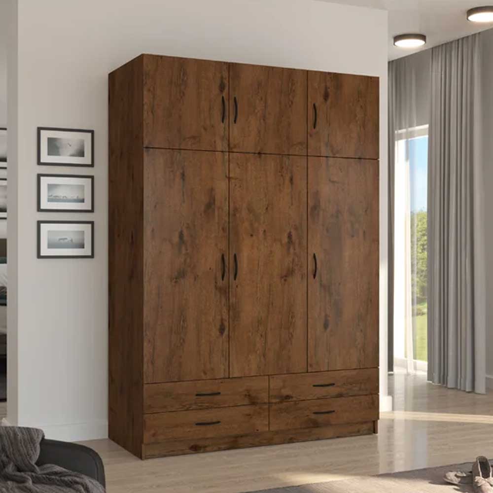 Home Mart Estephania 3 Door Lamination wood Wardrobe