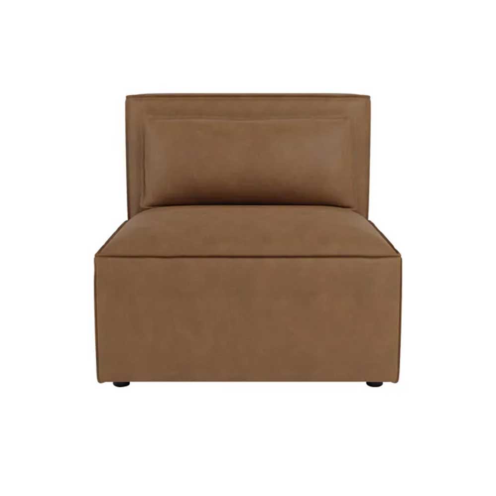 Home Mart Furniture Faux Leather Sectional Sofa - Image 3