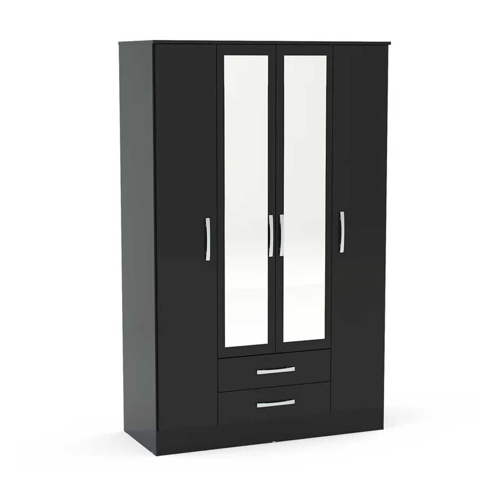 Home Mart Furniture Linch 4 Door Wardrobe - Image 2