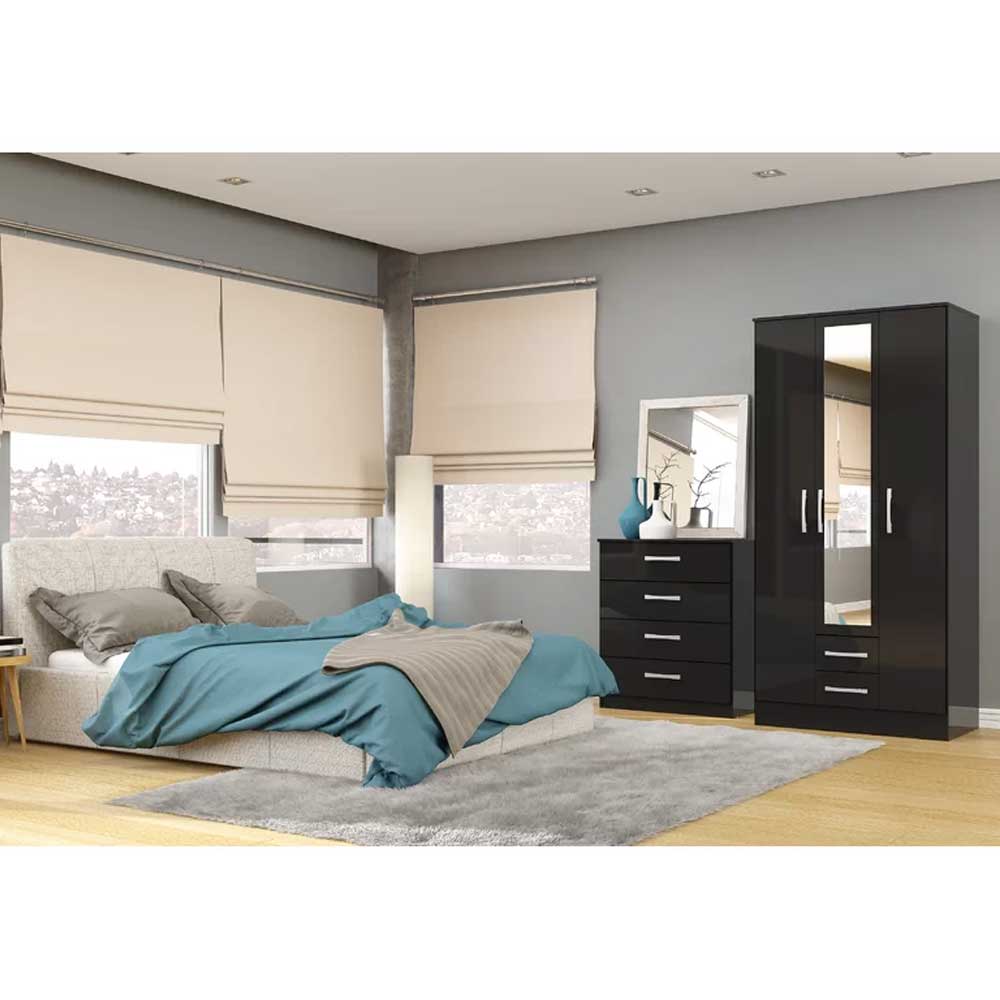 Home Mart Furniture Linch 4 Door Wardrobe - Image 4