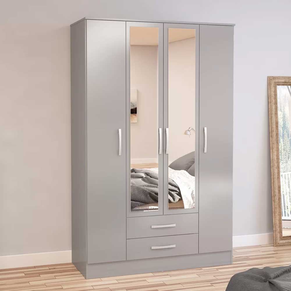 Home Mart Furniture Linch 4 Door Wardrobe - Image 6