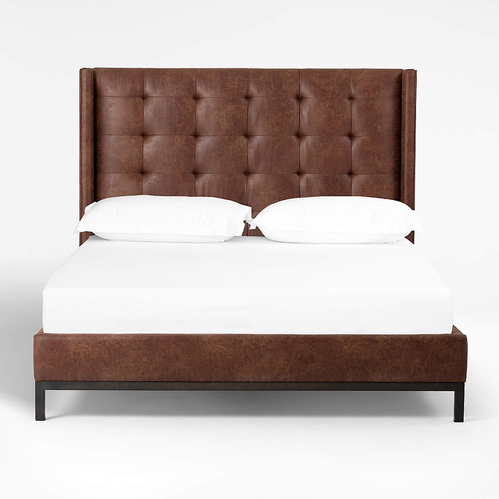 Home Mart Maxwell Leather (PVC) Bed
