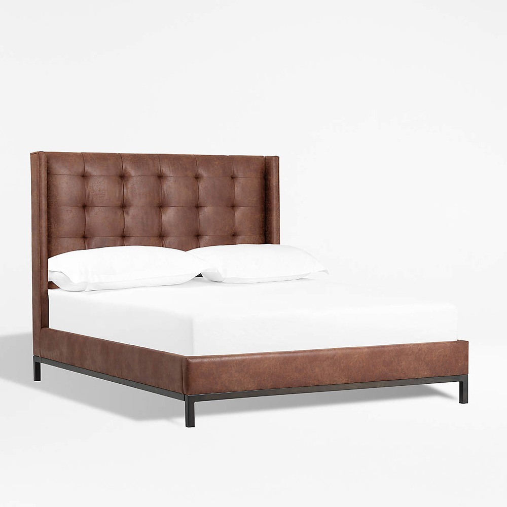 Home Mart Maxwell Leather (PVC) Bed - Image 3