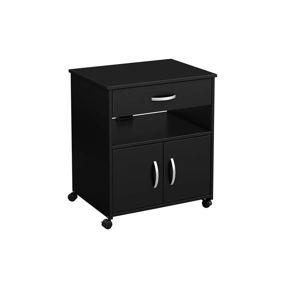 Home Mart Printer Cart with Wheels in Dark Brown - Image 5