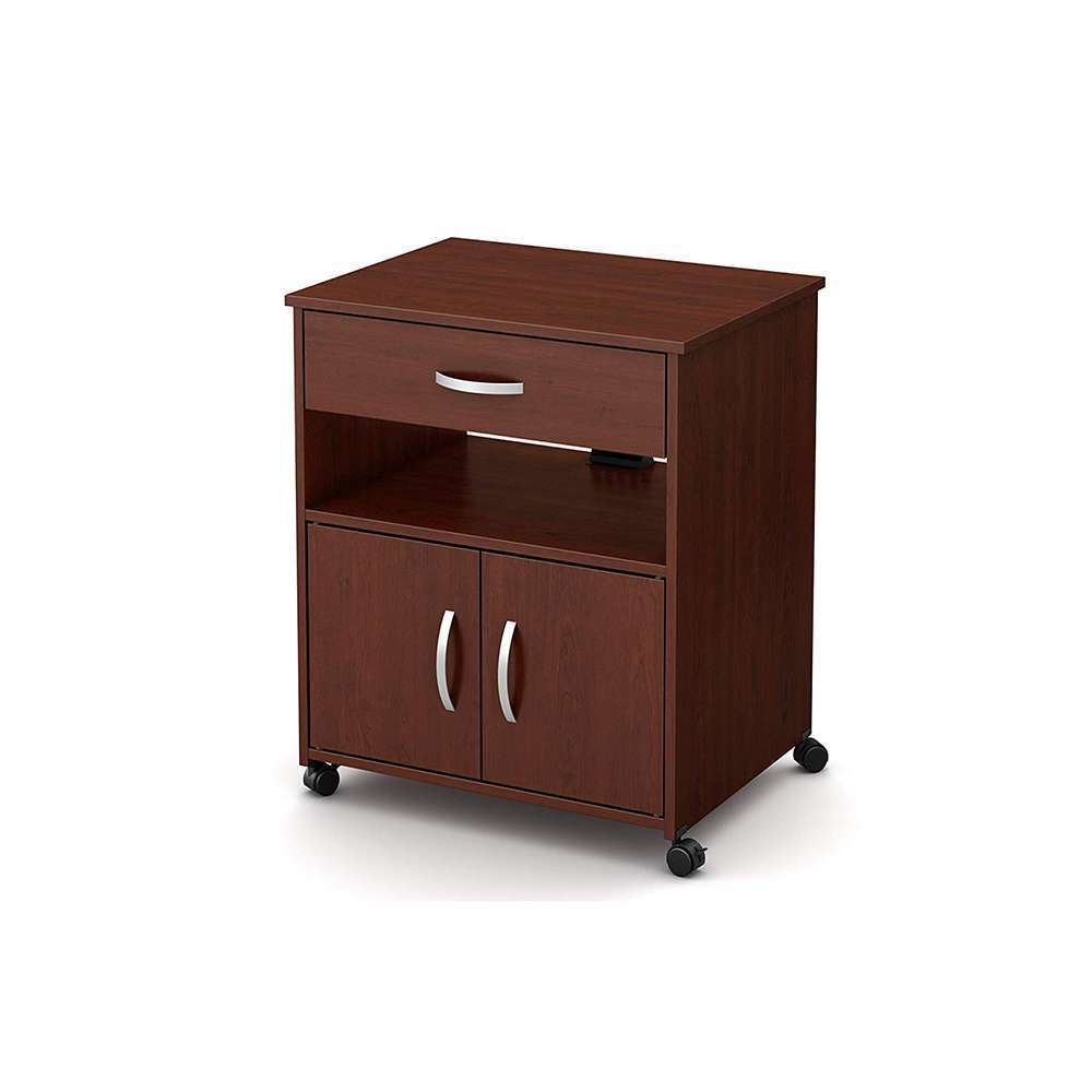 Home Mart Printer Cart with Wheels in Dark Brown - Image 6