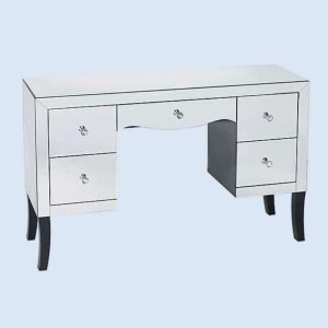 Home Mart Valentina Silver Dressing Table