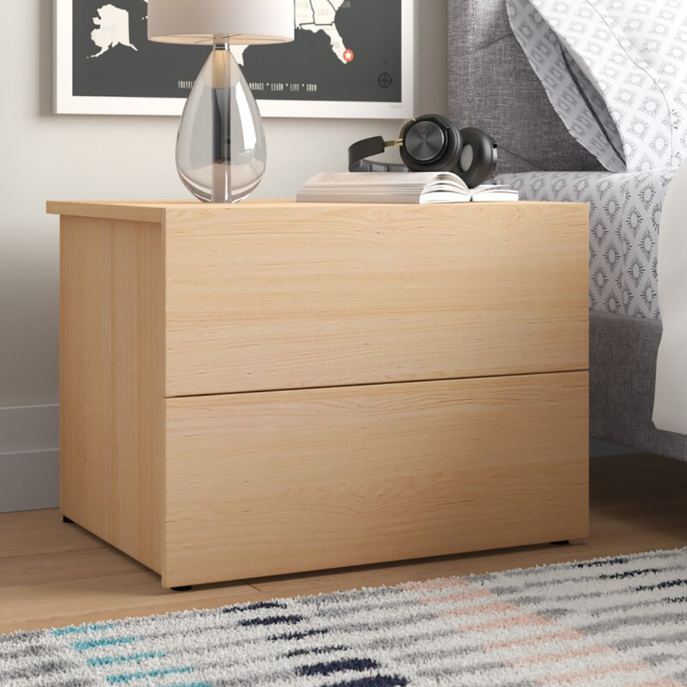 Home Mart Fernon 2 Drawer Nightstand - Image 6