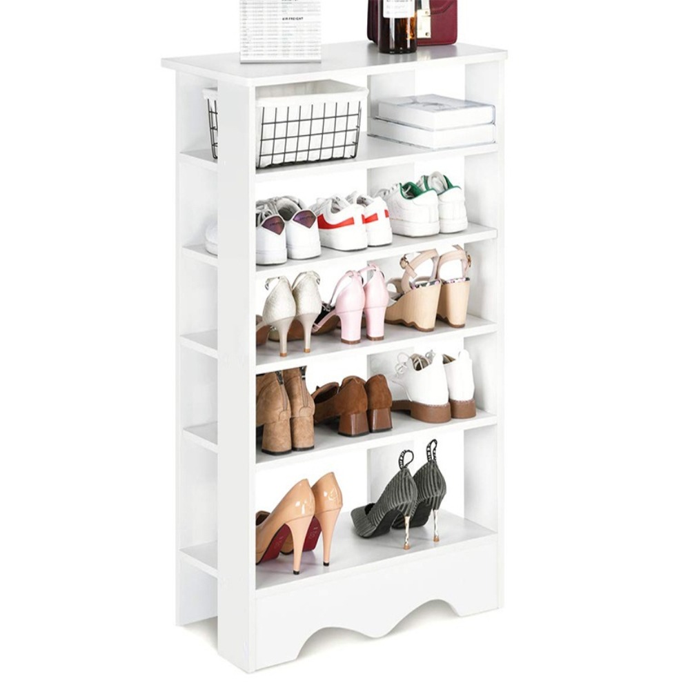 Home Mart Five Tier Wooden Shoe Cabinet - Image 2