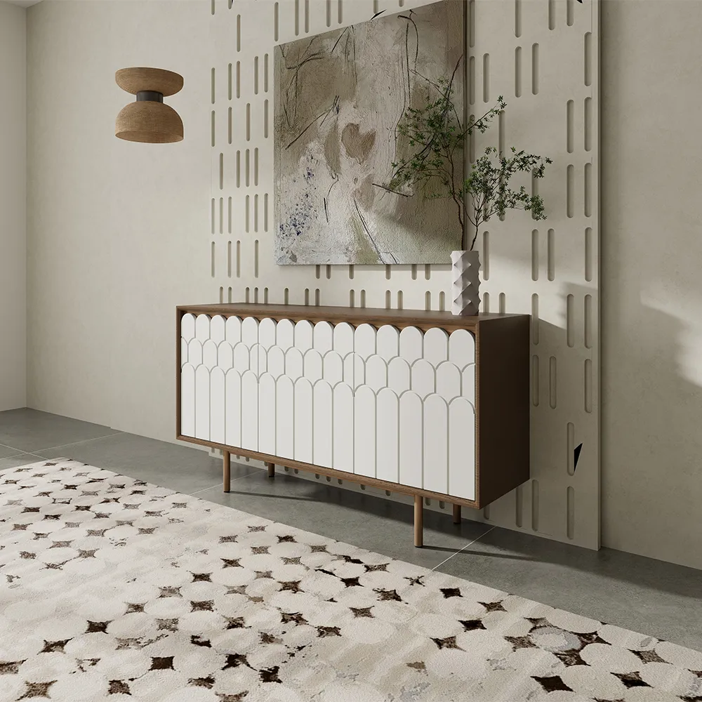 Home Mart Gloria White Sideboard Cabinet - Image 6