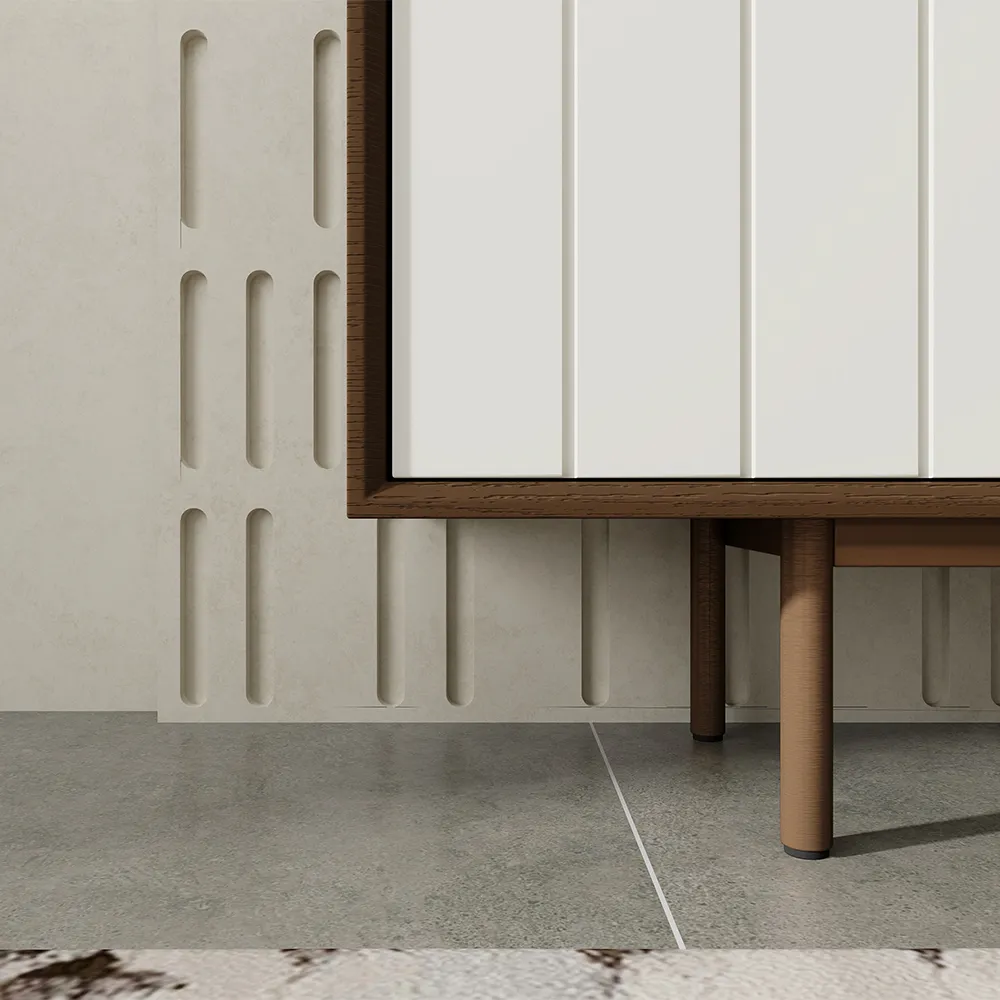 Home Mart Gloria White Sideboard Cabinet - Image 3