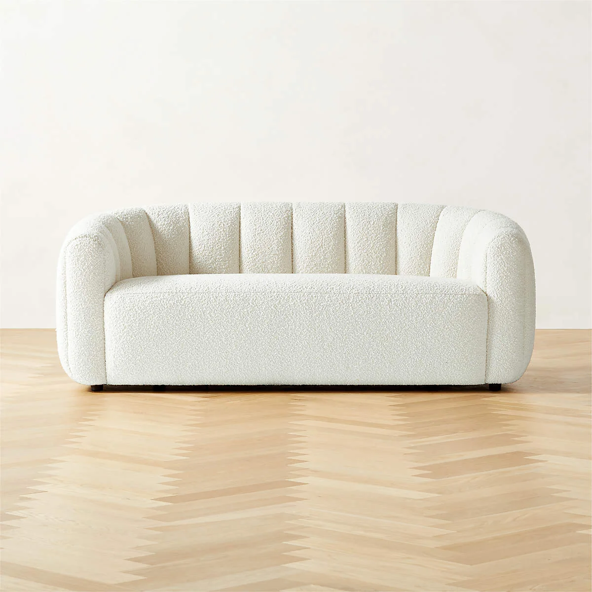 Home Mart Harry Boucle Sofa - Image 4