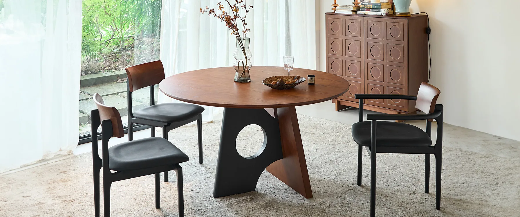 Home Mart Heloise Round Dining Table - Image 2