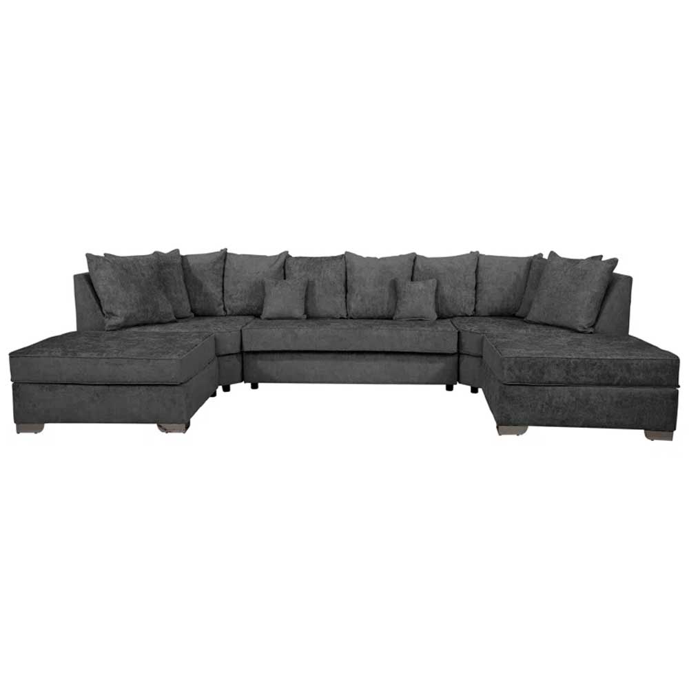 Home Mart Hervie Sectional sofa with 2 Ottomans