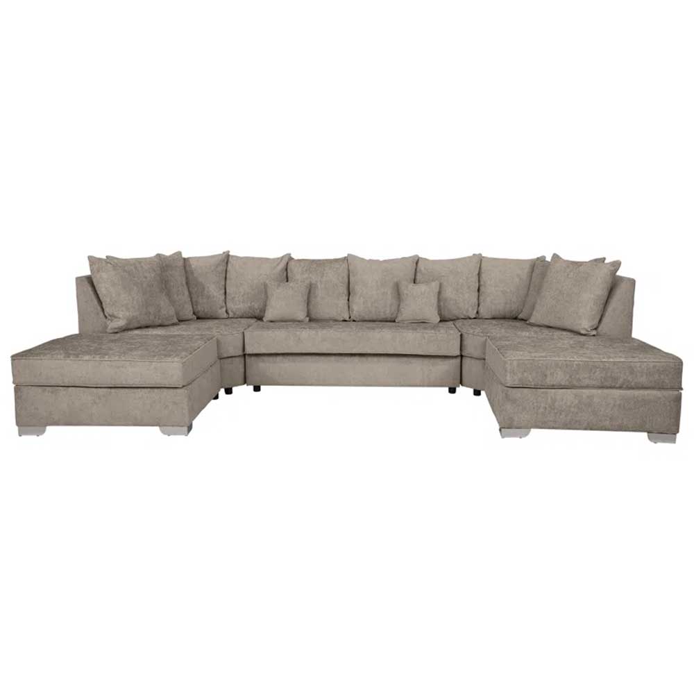 Home Mart Hervie Sectional sofa with 2 Ottomans - Image 5