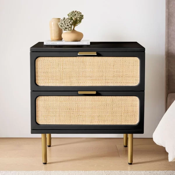 Home Mart Hines Rattan Nightstand - Image 6