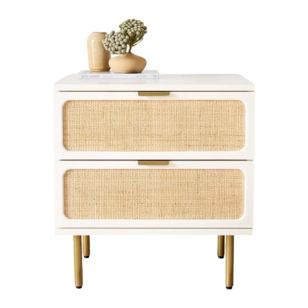 Home Mart Hines Rattan Nightstand - Image 3
