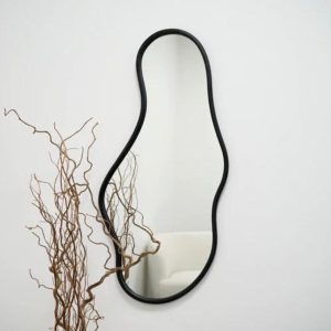 Home Mart Vsop Wood Frame Modern Decorative Wood Frame Wall Mirror