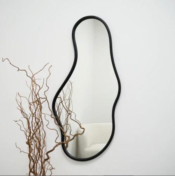 Home Mart Vsop Wood Frame Modern Decorative Wood Frame Wall Mirror