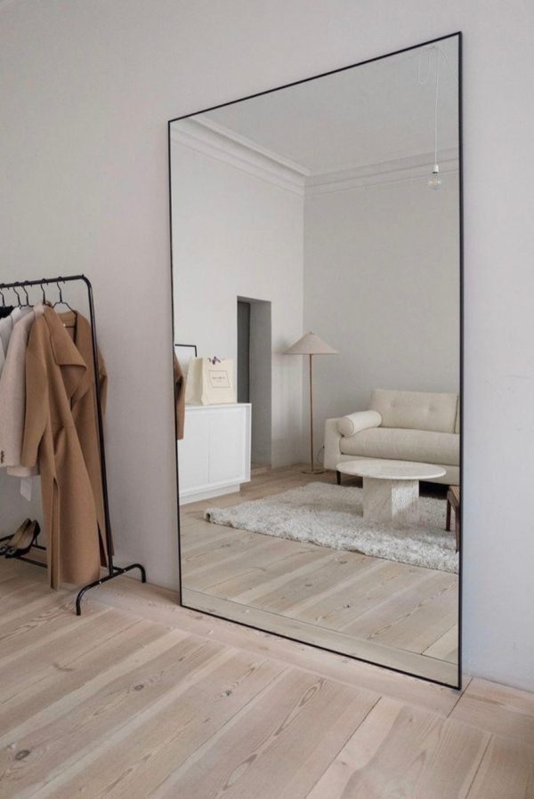 Home Mart Rectangle Modern Decorative Rectangle Wall Mirror - Image 2