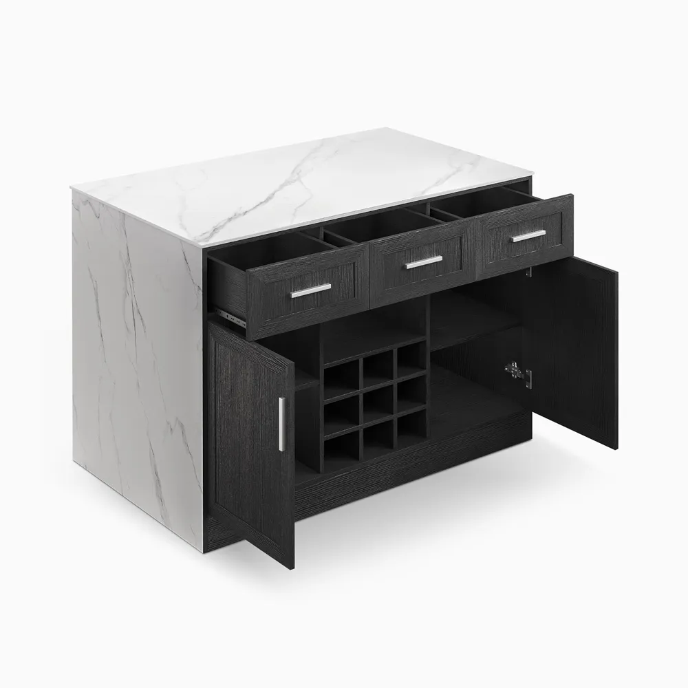 Home Mart Indigo Modern Kitchen Island - Image 7