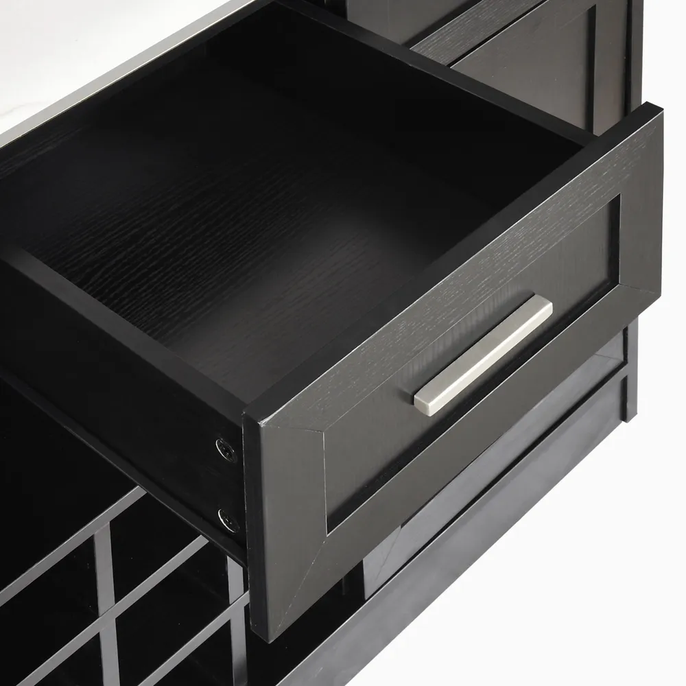 Home Mart Indigo Modern Kitchen Island - Image 5