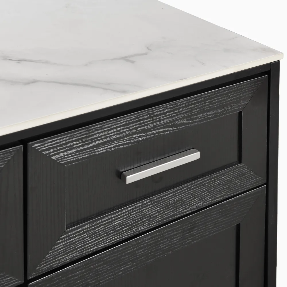 Home Mart Indigo Modern Kitchen Island - Image 4