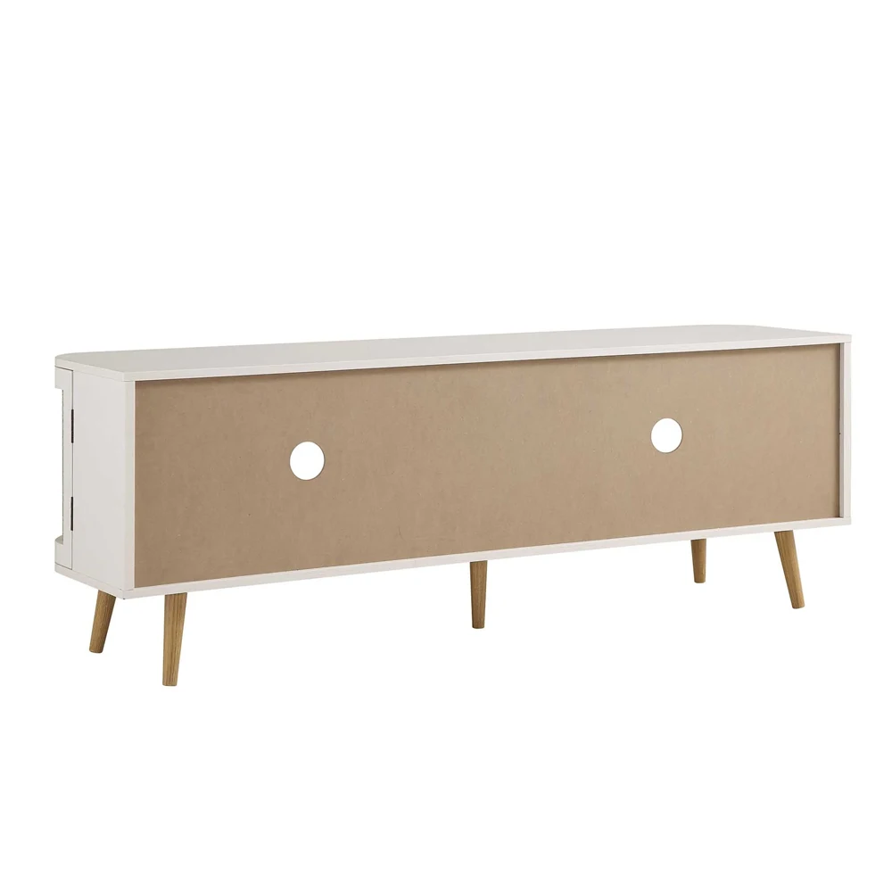 Home Mart Isla Rattan Curved TV Console - Image 6