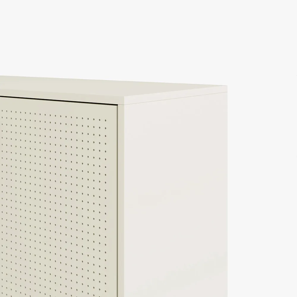 Home Mart Istanbul Cream Style White Iron Sideboard - Image 5