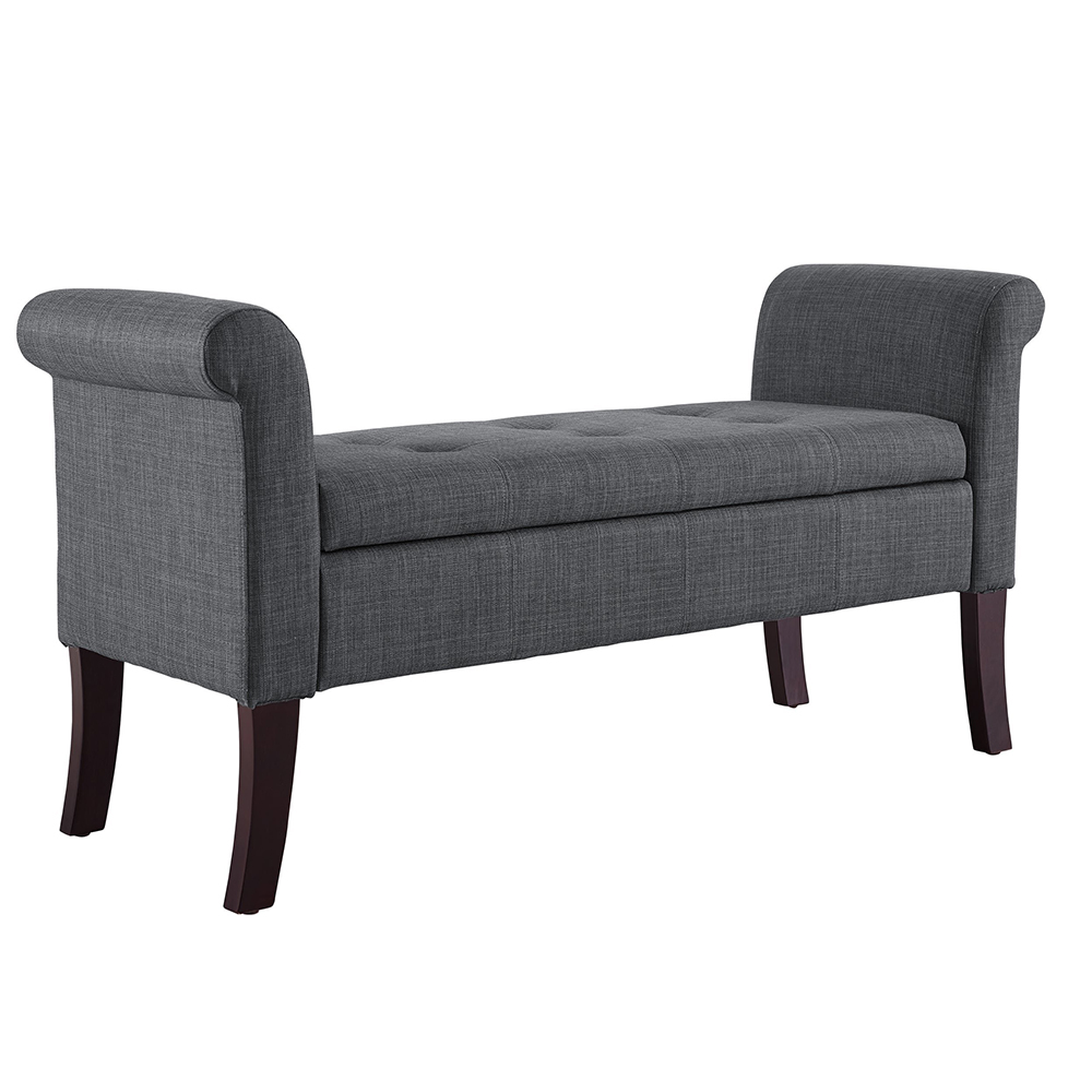 Home Mart Ivy Charcoal Storage Bench - Image 3