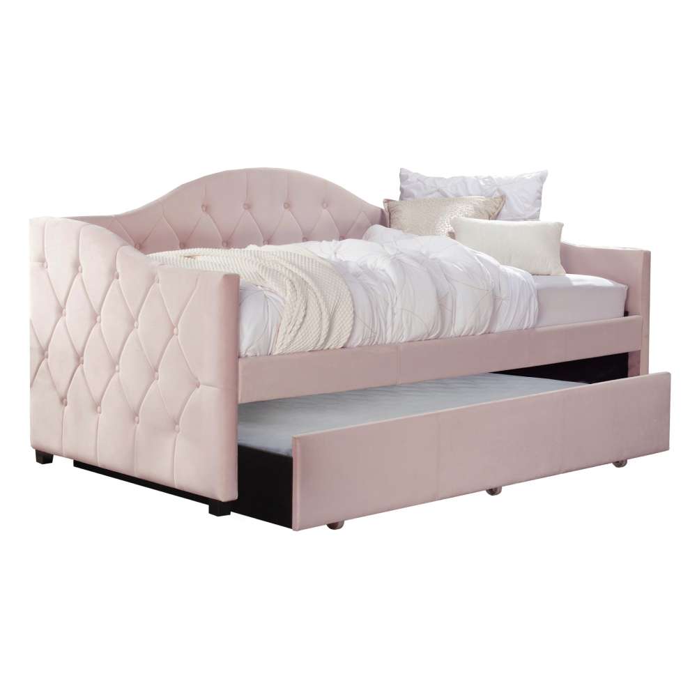 Home Mart Jamie Upholstered Twin Size Daybed - Image 4
