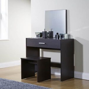 Home Mart Julia Black Dressing Table Set