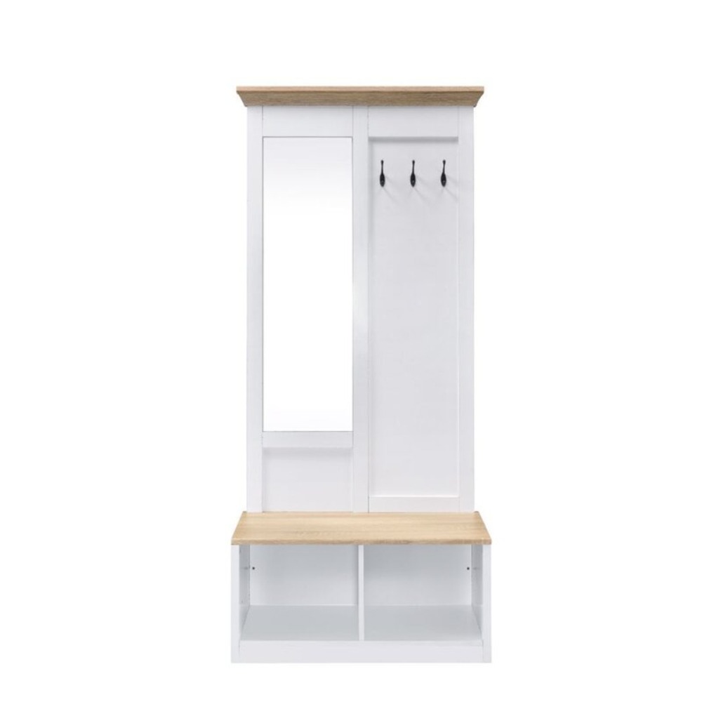 Home Mart Lathasha Hall Tree with Bench and Shoe Storage - Image 3