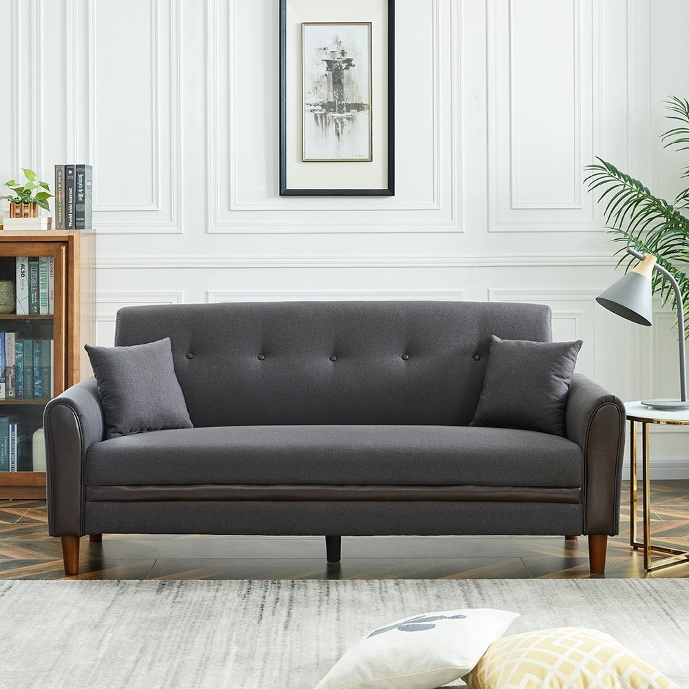 Home Mart Living Room Modern Sofa with 2 Pillows