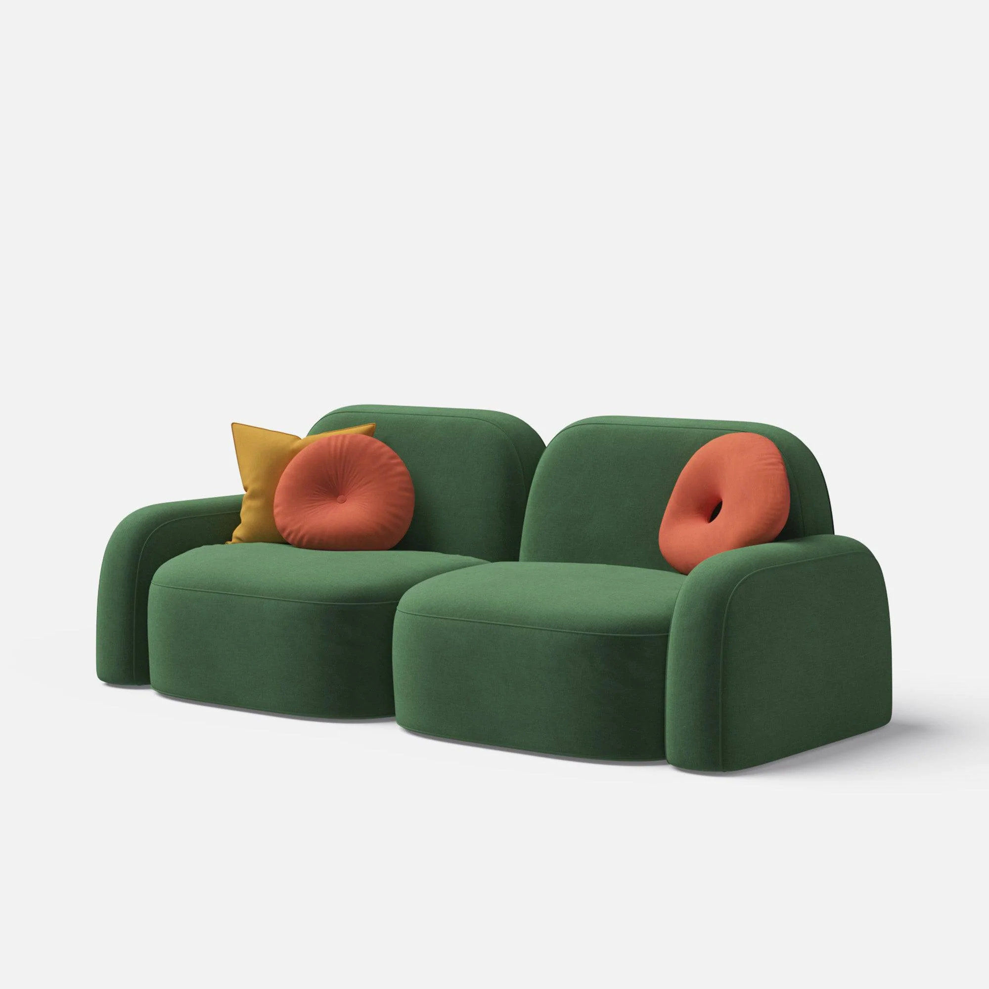 Home Mart Luna 2 Seater Sofa - Image 8