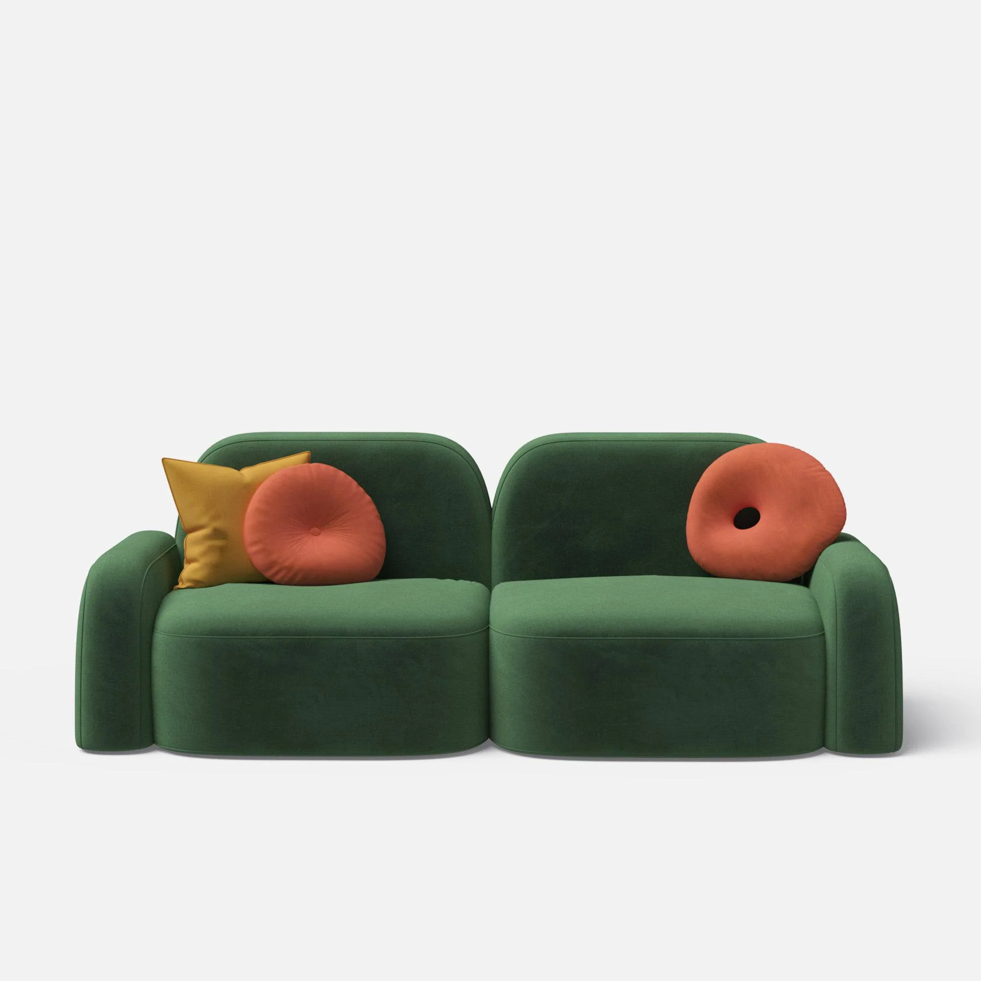 Home Mart Luna 2 Seater Sofa - Image 7