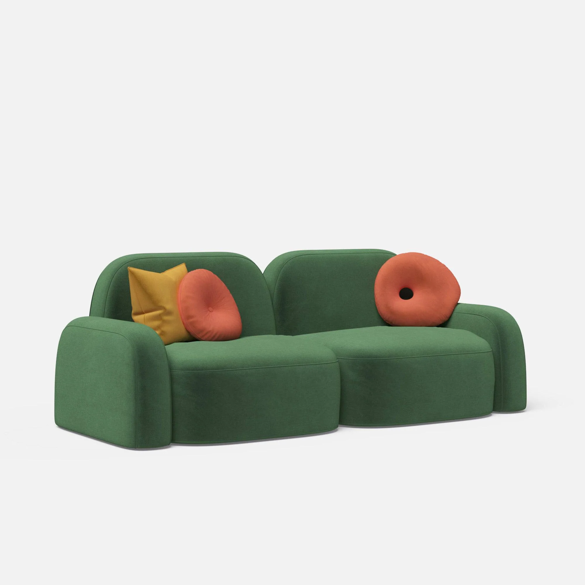 Home Mart Luna 2 Seater Sofa - Image 6