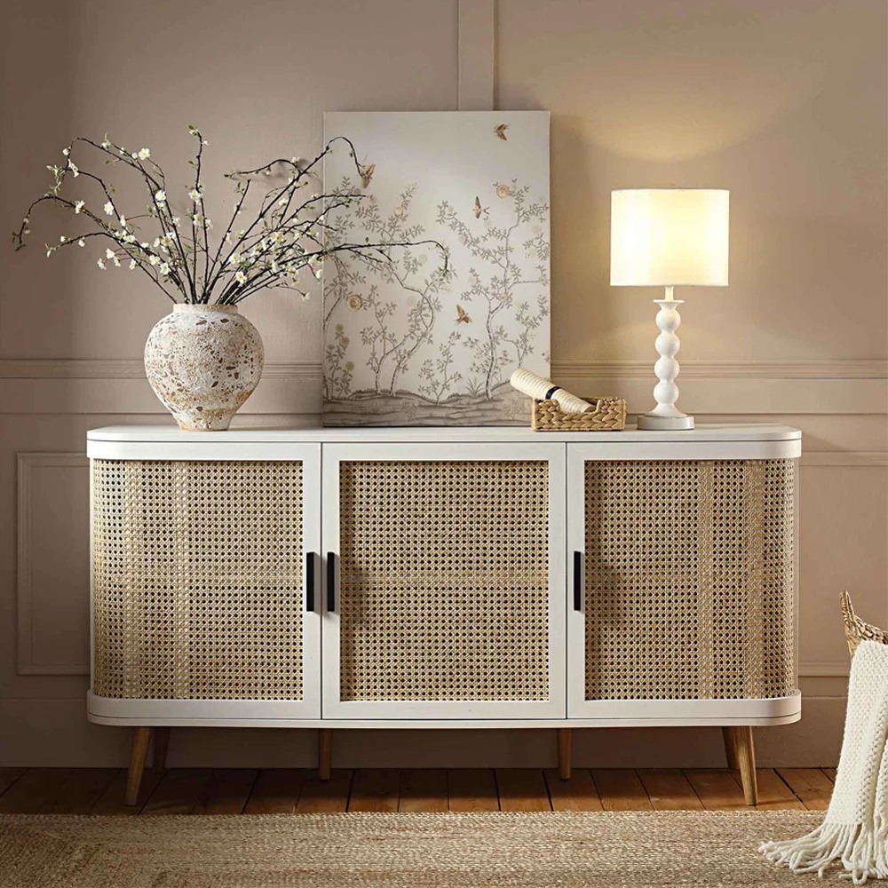 Home Mart Luna Rattan Sideboard